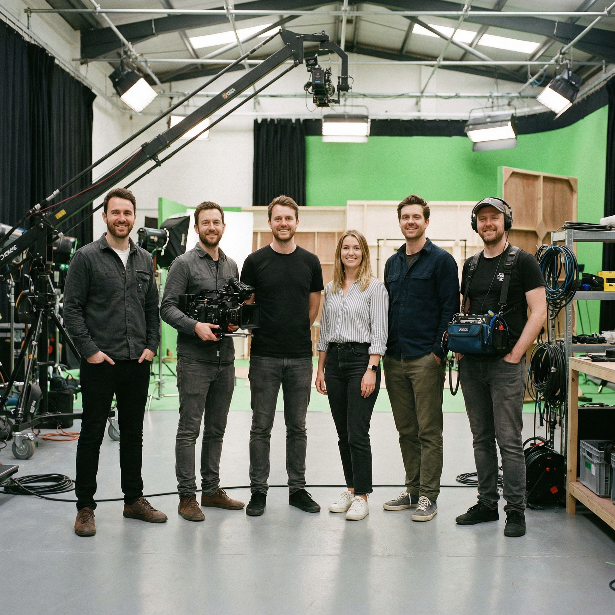 小蓝视频专业制作团队合影